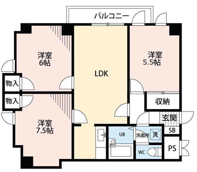 【間取り】 | イーストガーデン杉の木館