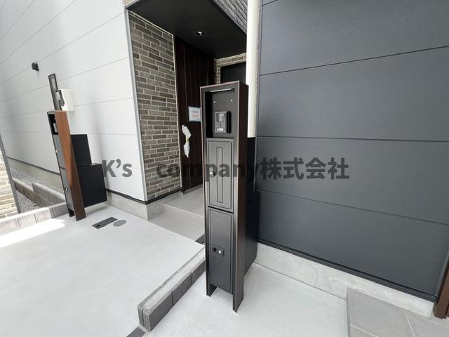茅ヶ崎市下町屋2丁目　新築戸建　4号棟の外観|玄関ポスト置き場♪