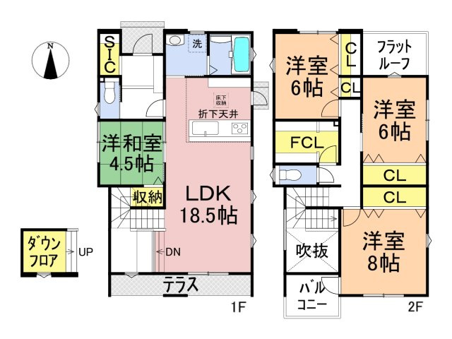 タマタウン　大垣市世安町（大垣南小）全3区画分譲の間取り|■2号棟　■ヤマダ不動産　株式会社リライフ　
■夢のマイホーム購入をフルサポートします！