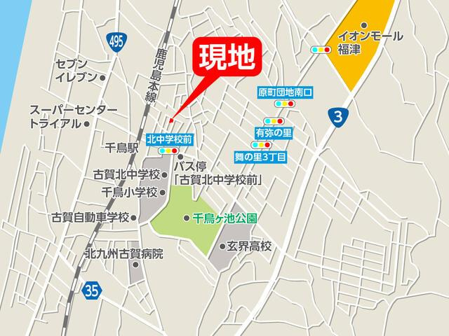 古賀市千鳥６丁目の新築一戸建の地図| 