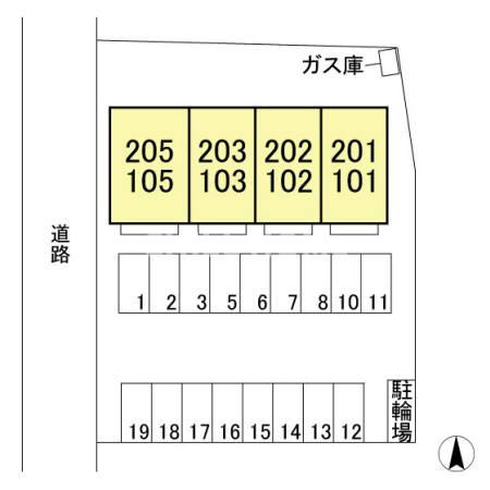 エクセレントの区画図|当社、チルホームのHPもご覧ください(^^)/物件情報多数♪