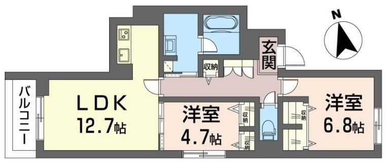 レインボーハートTの間取り