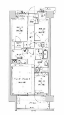 リビオシティ南砂町ステーションサイトの間取り