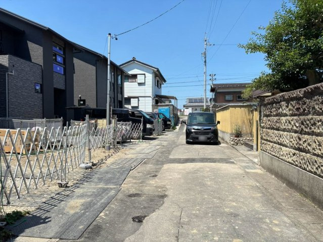 タマタウン　大垣市世安町（大垣南小）全3区画分譲の前面道路含む現地写真|「現地（2026年6月8日）撮影」　
■前面道路　
■ヤマダ不動産　株式会社リライフ