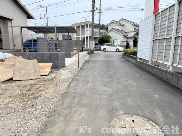 茅ヶ崎市下町屋2丁目　新築戸建　5号棟の前面道路含む現地写真|2026.6.14撮影◇