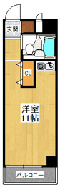 夙川ハイムの間取り