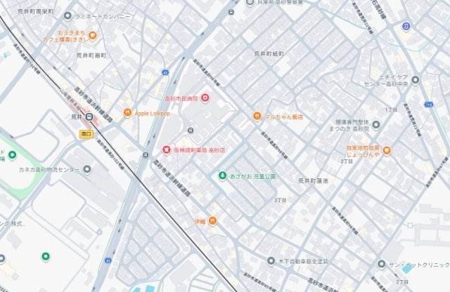 高砂市荒井町蓮池３丁目（全２）土地１号地の地図