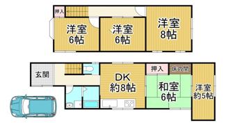 【間取り】 | 川西市山原1丁目6の24　中古ー戸建て
