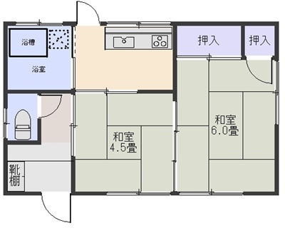 濱田産業貸家の間取り