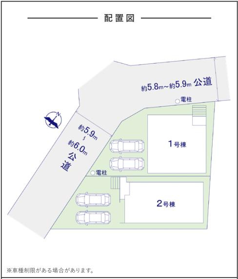 福岡市南区警弥郷２丁目の新築一戸建の区画図| 