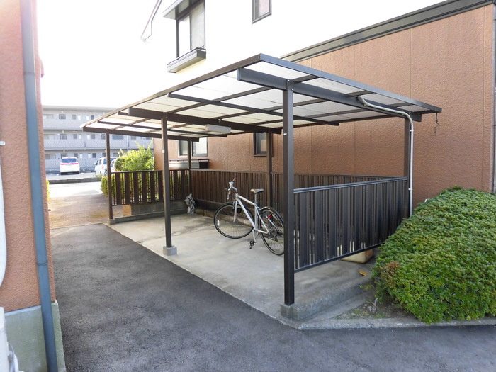 セジュール大善寺　Ｂのその他共用部分|駐輪場に自転車も停められます♪