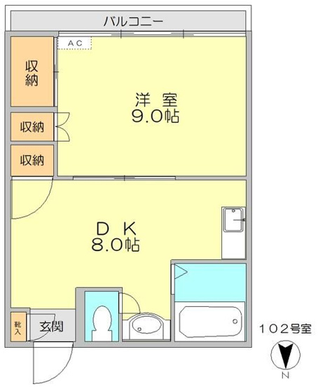 【間取り】 | エストレーラ中野館