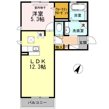 Ｄｅａｒ　Ｃｏｕｒｔ　Ｔ・Ｋの間取り