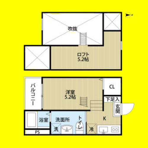 グランフルール　名古屋市賃貸　仲介手数料無料の間取り