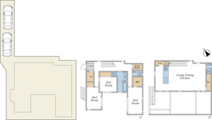 【参考プラン】 | 駐車場2台+WIC+SIC付3LDK参考プラン（建物面積127.73平米）