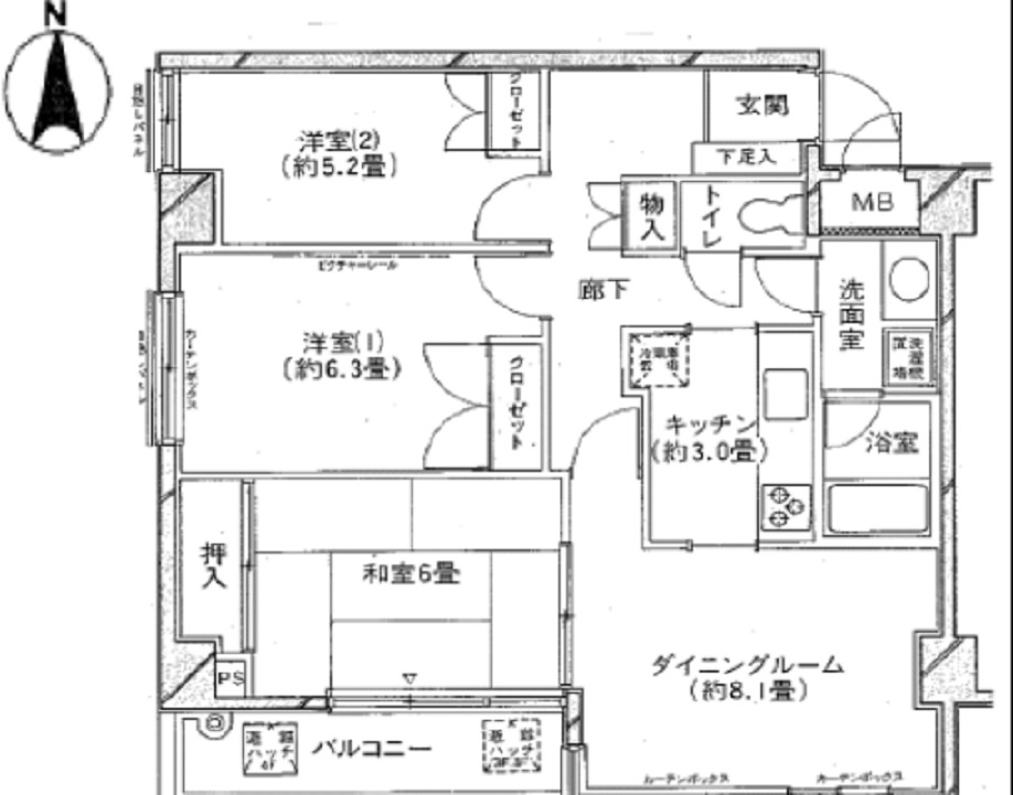 セレーブル城南の間取り|間取り