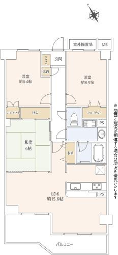 【間取り】 | アトムセレクト　ニューイーストタワー船橋本町 3階