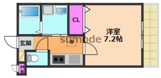 プルメリア東正雀の間取り