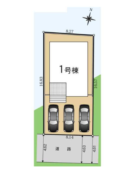 売新築戸建　静岡市清水区八木間町の区画図