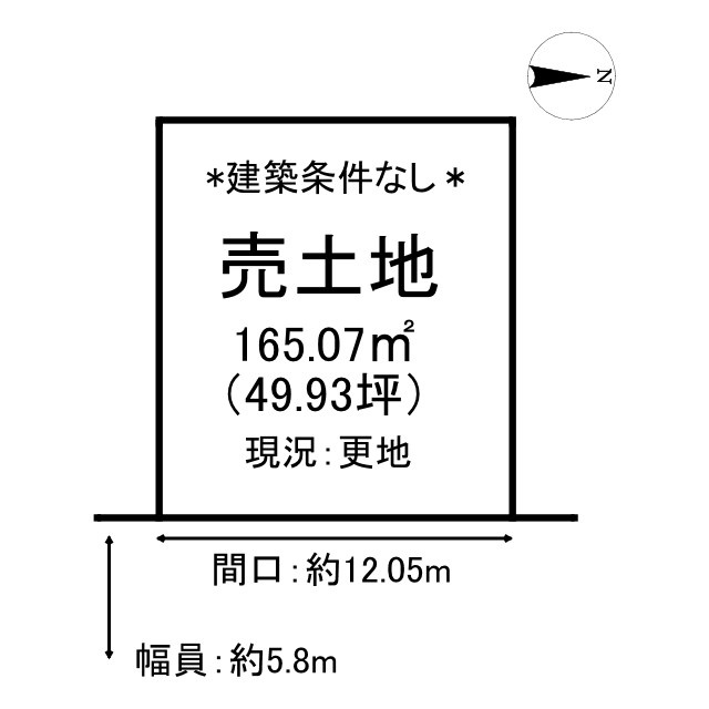 鳥取市賀露町北3丁目土地の土地図