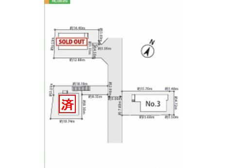 【区画図】 | 【仲介手数料０円】藤沢市辻堂太平台2丁目3期　新築一戸建て　全3棟 | 【仲介手数料０円】藤沢市辻堂太平台2丁目3期　新築一戸建て　全3棟