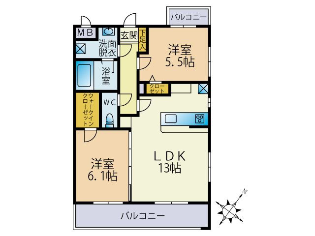 FHSビルNo5の間取り
