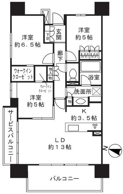 クリオレジダンス横浜新杉田の間取り