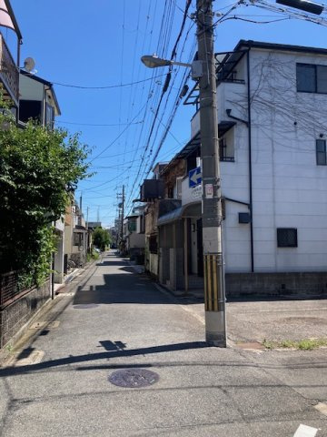 大阪市旭区今市２丁目売土地の前面道路含む現地写真