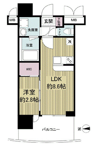 セレニテ中崎町リアンの間取り