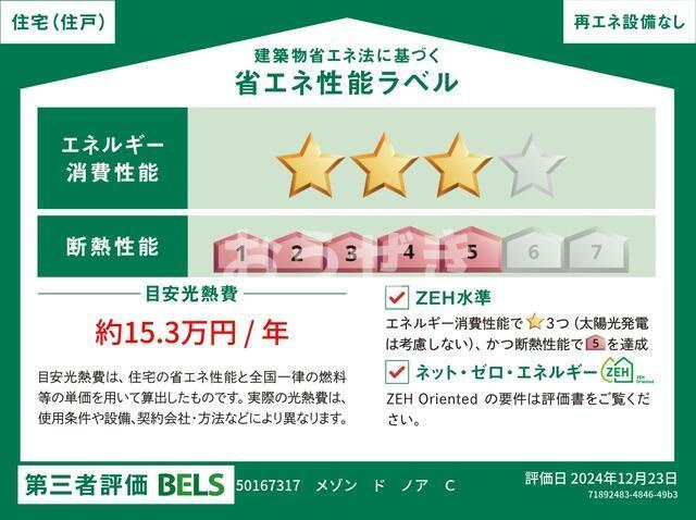 メゾン　ド　ノアの省エネ性能ラベル