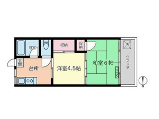 ヒルズ梶山の間取り