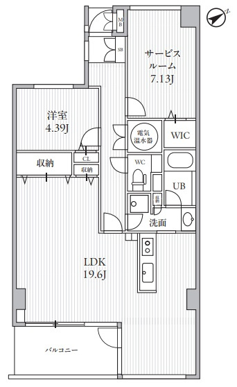ＴＬＲレジデンス磯子駅前の間取り