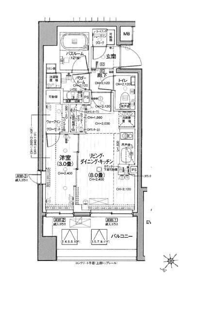 デュオステージ横濱桜木町の間取り