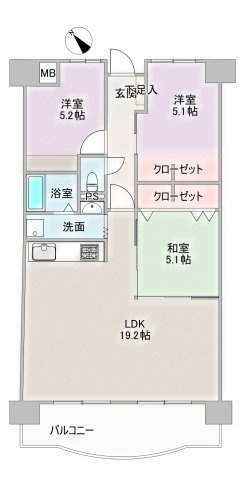 三井大曽根ハイツの間取り