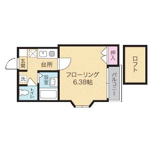 アーネット城南の間取り