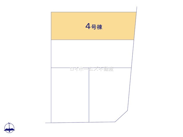 【区画図】 | 名古屋市千種区松軒２丁目4-11『仲介料無料』新築戸建て | 4号棟