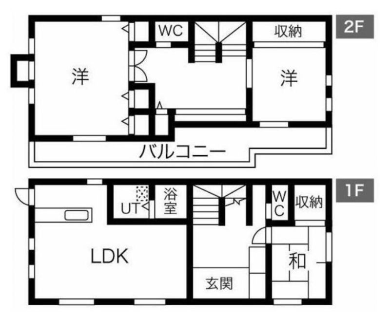 城南永戸建ての間取り