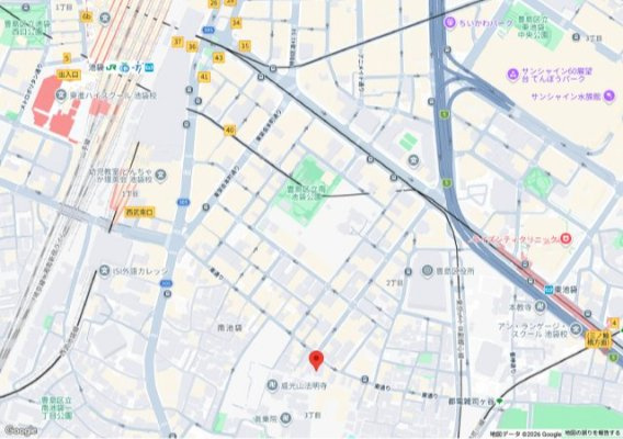 池袋シティハイツの地図