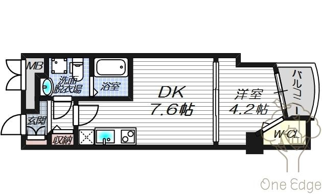 セレニテ梅田ESTの間取り