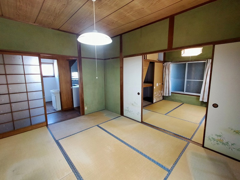 黒髪町桜ケ丘団地戸建の和室|１Ｆ東側和室６帖および４．５帖
