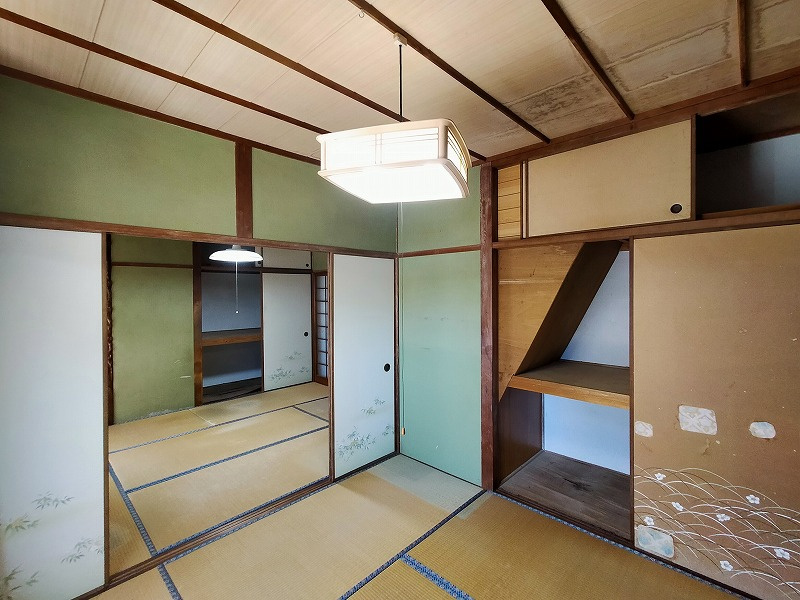 黒髪町桜ケ丘団地戸建の和室|１Ｆ東側和室６帖および４．５帖