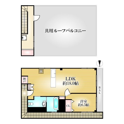 日暮通4丁目マンションの間取り