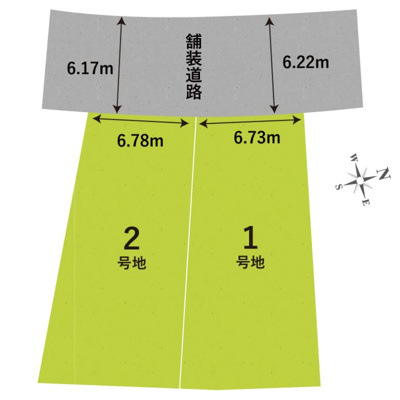 【区画図】 | 大津市向陽町9-15　新築戸建