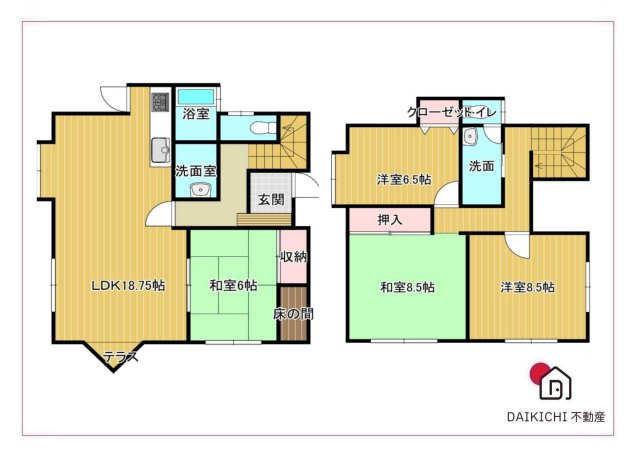 【間取り】 | 熊谷市拾六間　中古戸建