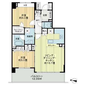 ライオンズマンション門前仲町古石場第2の間取り