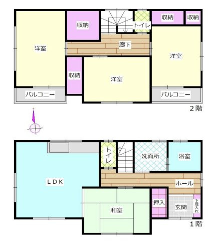 【間取り】 | 川越市笠幡　中古戸建