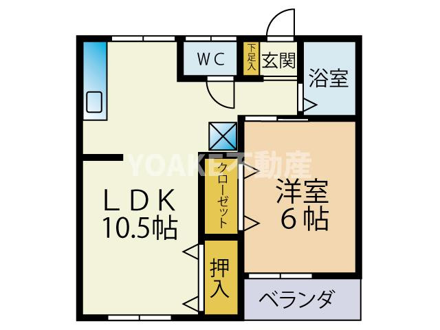 モクダイハイツの間取り