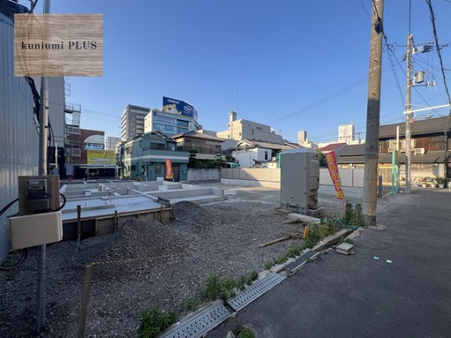 大阪市城東区蒲生4丁目　1号地の前面道路含む現地写真