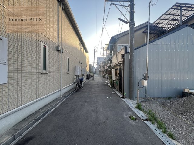 大阪市城東区蒲生4丁目　1号地の前面道路含む現地写真