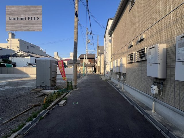 大阪市城東区蒲生4丁目　1号地の前面道路含む現地写真